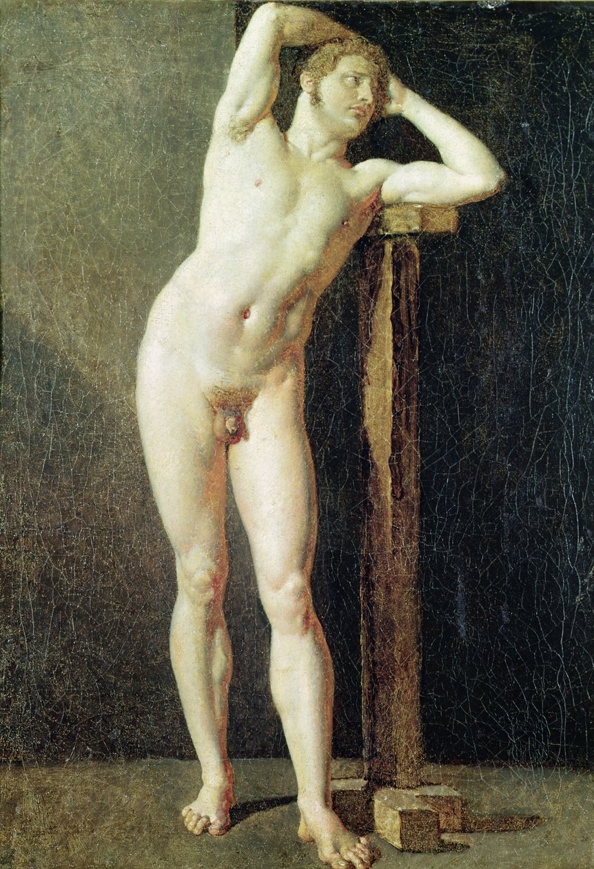 Studie eines Mannes, ca. 1801 von Jean Auguste Dominique Ingres