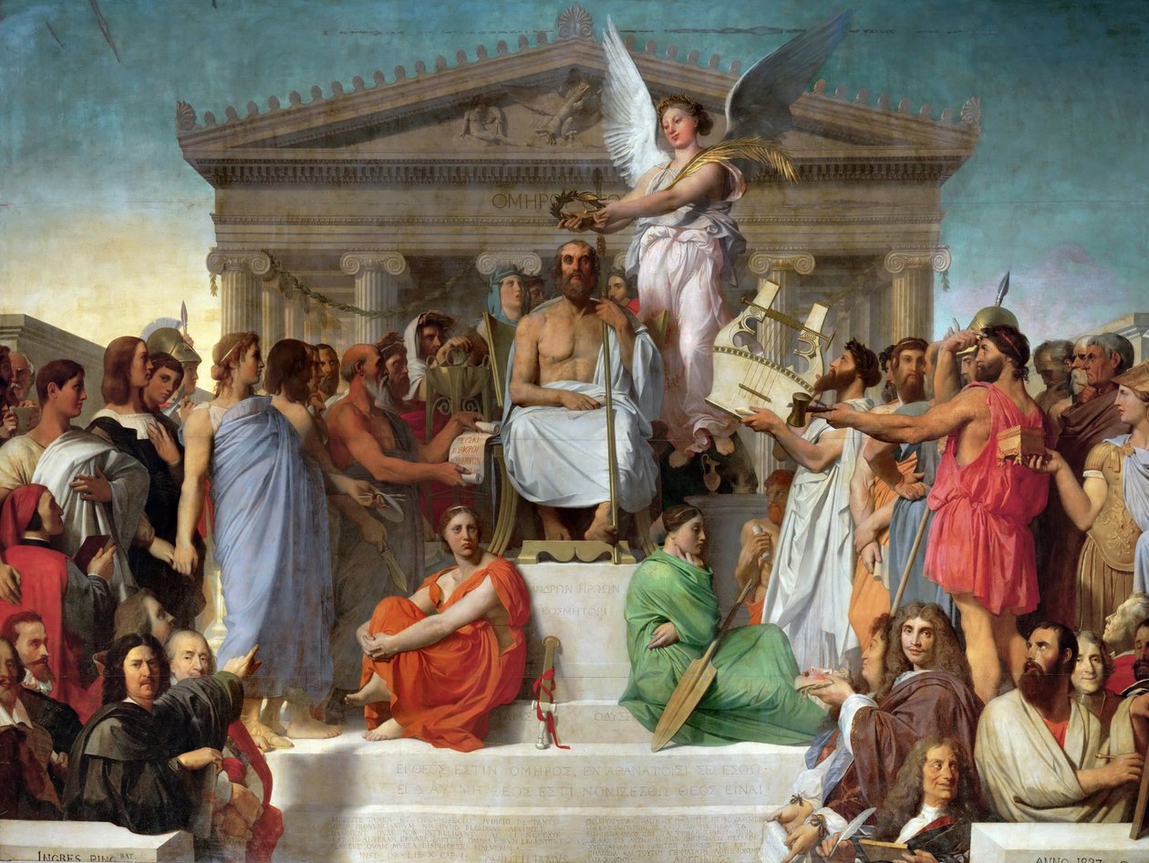 Die Apotheose des Homer von Jean Auguste Dominique Ingres