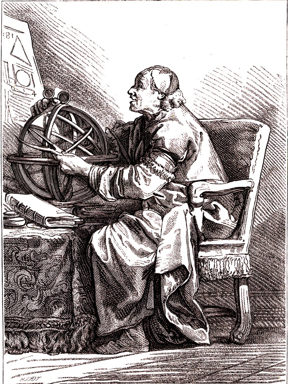 Der Astronom. 1878 (Gravur) von Jean Baptiste (after) Le Prince