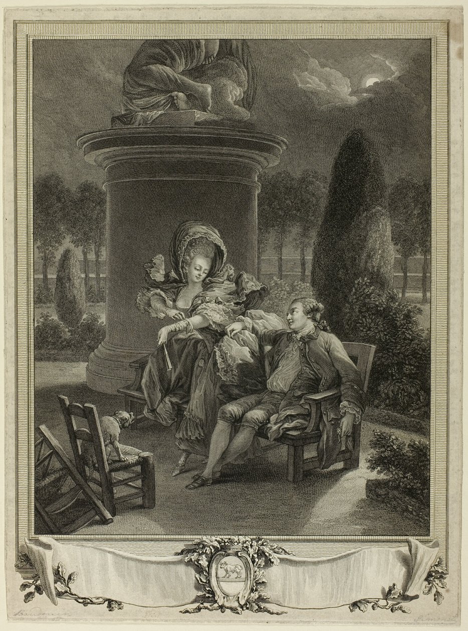 Der Abend in den Tuilerien von Jean Baptiste Blaise Simonet