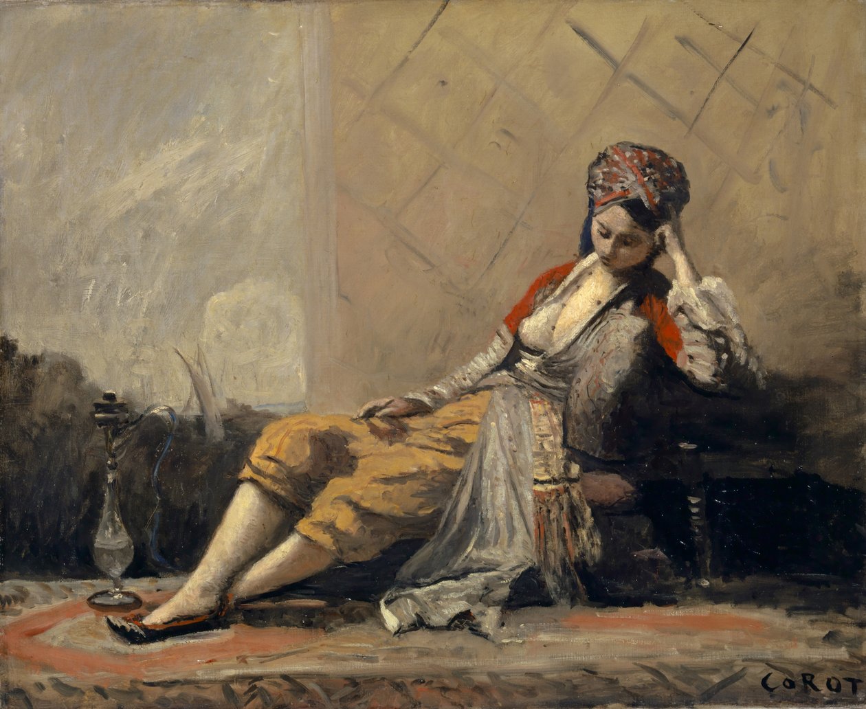 Odaliske, 1872-1873 von Jean Baptiste Camille Corot