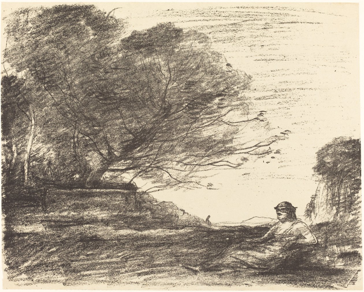 Sappho von Jean Baptiste Camille Corot