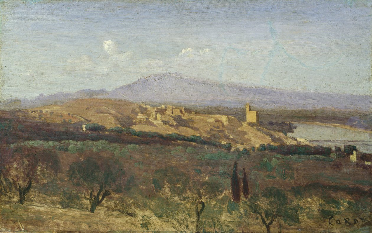 Villeneuve-les-Avignon von Jean Baptiste Camille Corot
