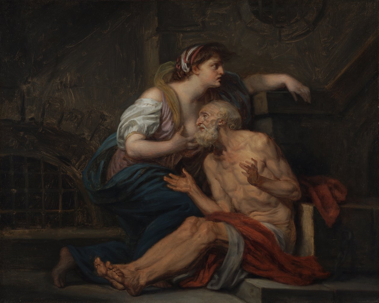 Cimon und Pero: "Römische Nächstenliebe" von Jean Baptiste Greuze