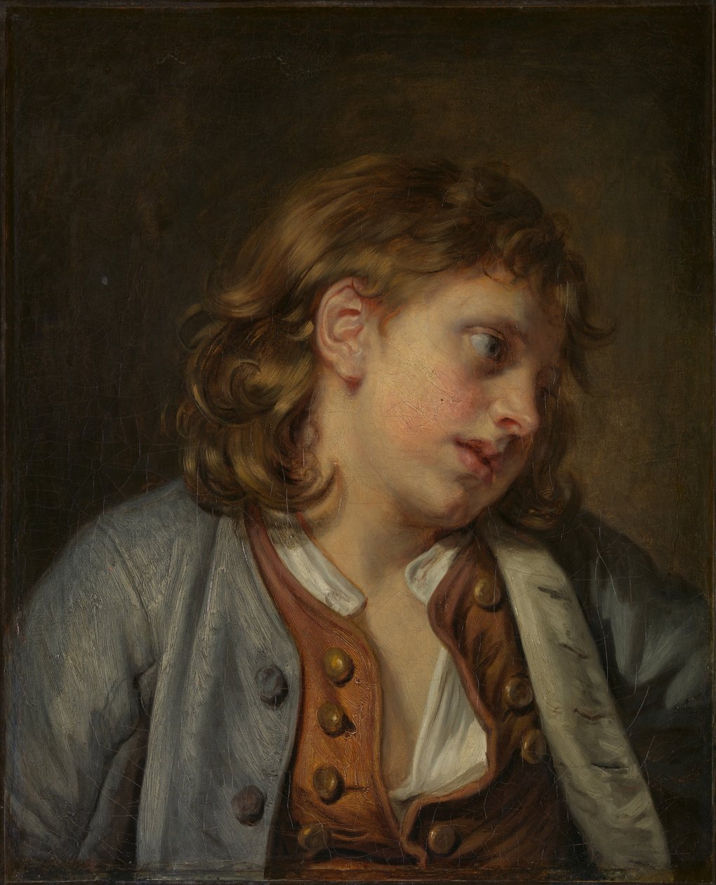 Kopf eines jungen Jungen von Jean Baptiste Greuze