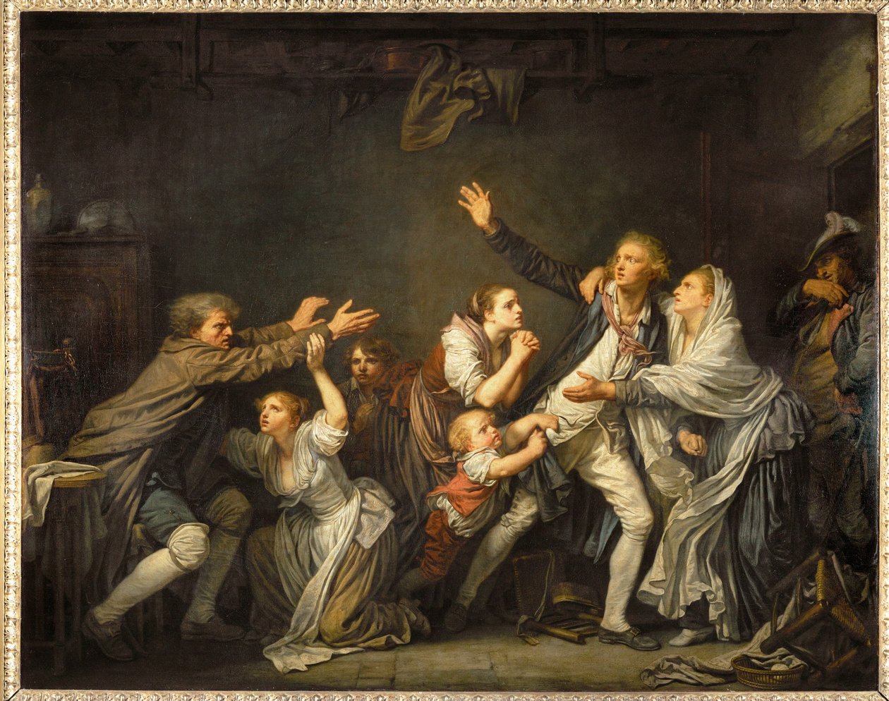Der väterliche Fluch von Jean Baptiste Greuze