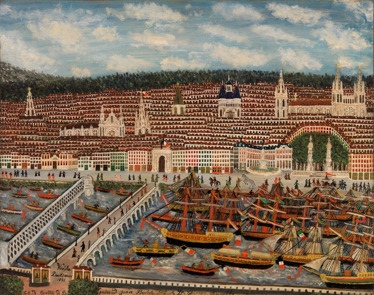 Blick auf Bordeaux von Jean Baptiste Guiraud