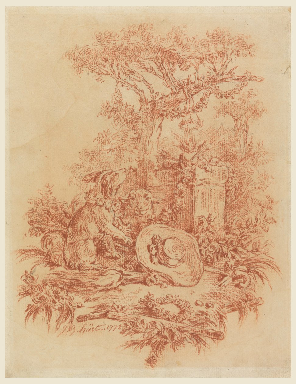 Pastorale, 1772 von Jean Baptiste Huet