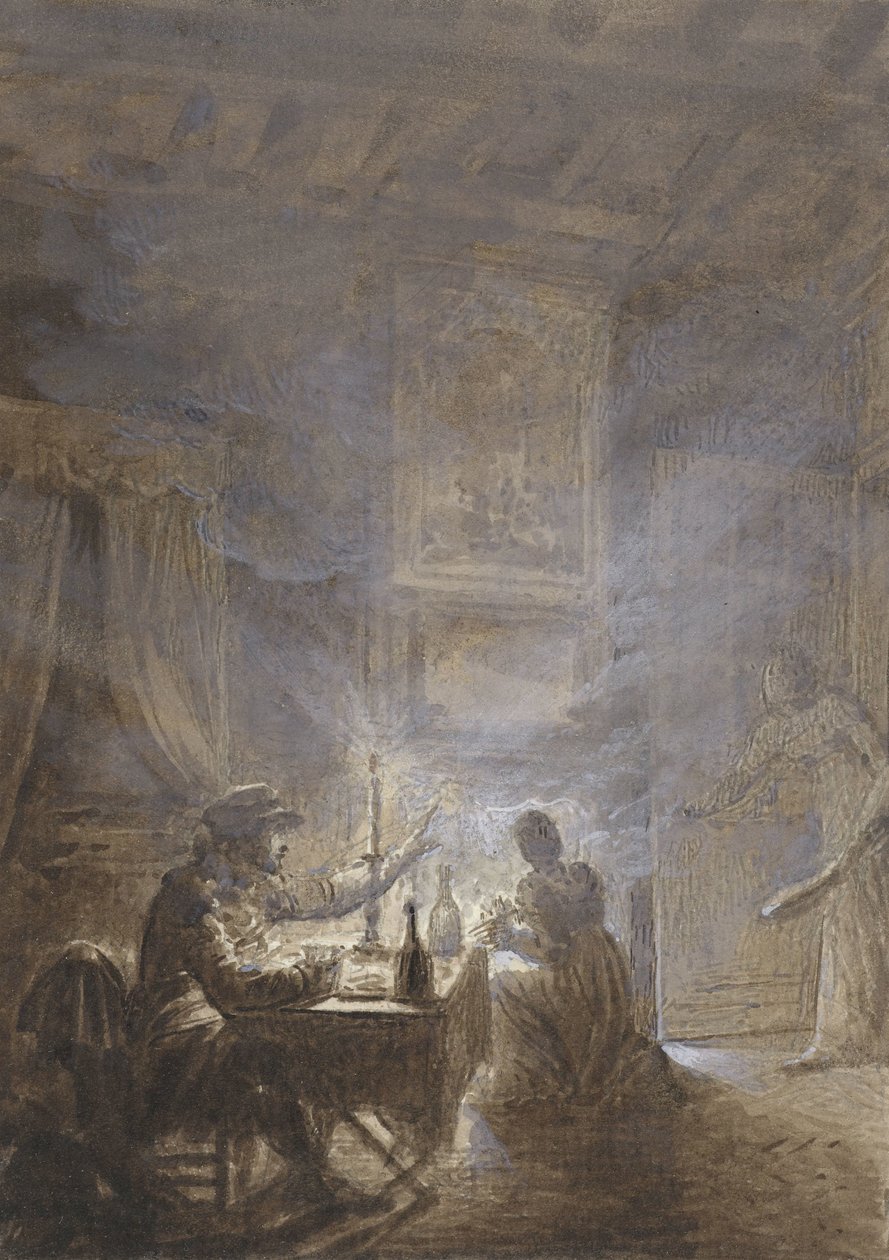 Der rauchende Herd von Jean Baptiste Isabey