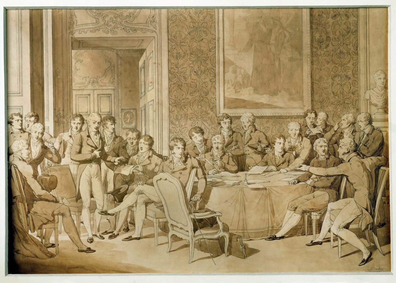 Treffen des Wiener Kongresses von Jean Baptiste Isabey