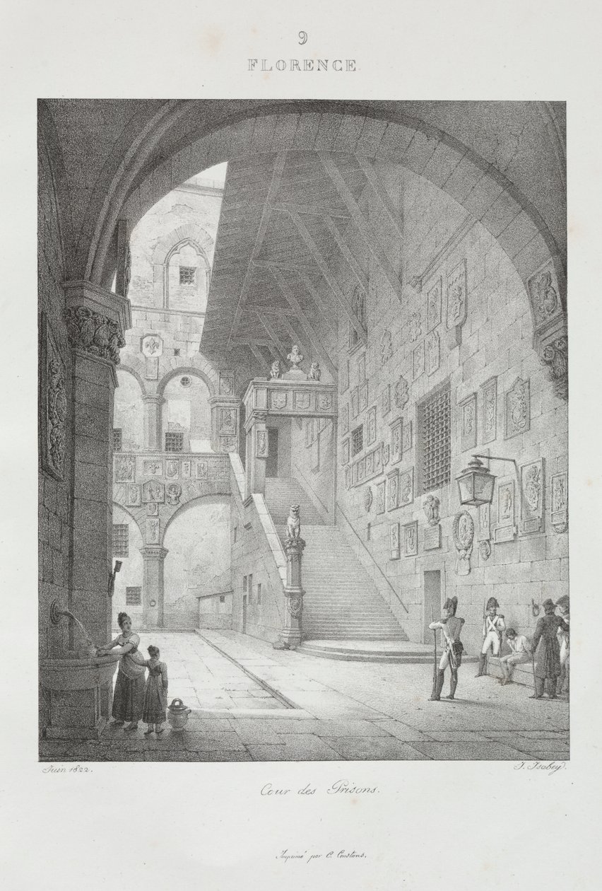 Reise nach Italien im Jahr 1822 von Jean Baptiste Isabey