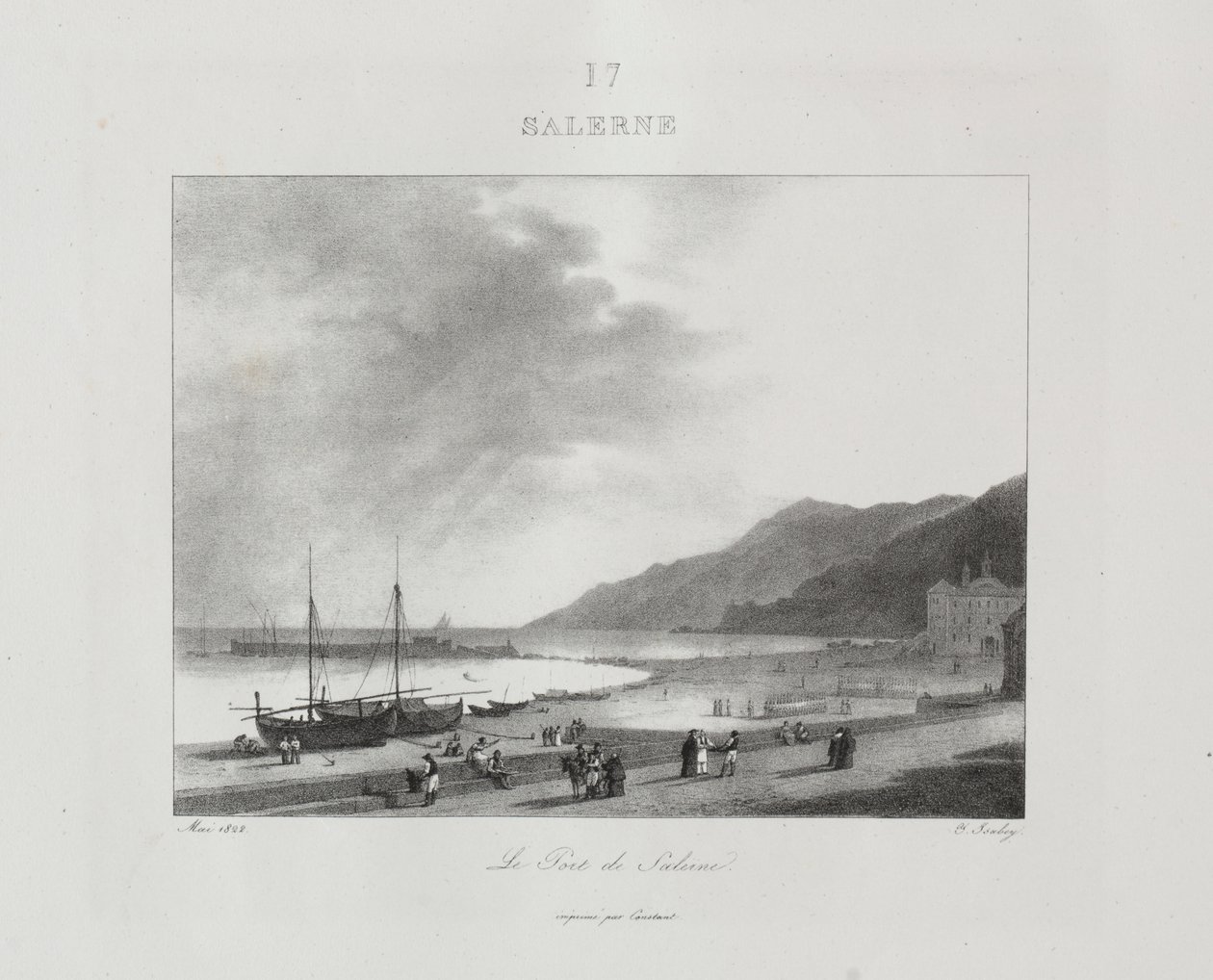 Reise nach Italien im Jahr 1822 von Jean Baptiste Isabey