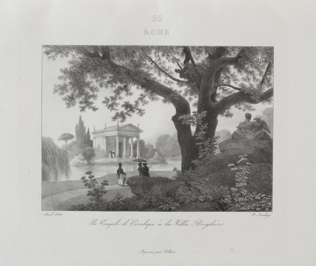 Reise nach Italien im Jahr 1822 von Jean Baptiste Isabey
