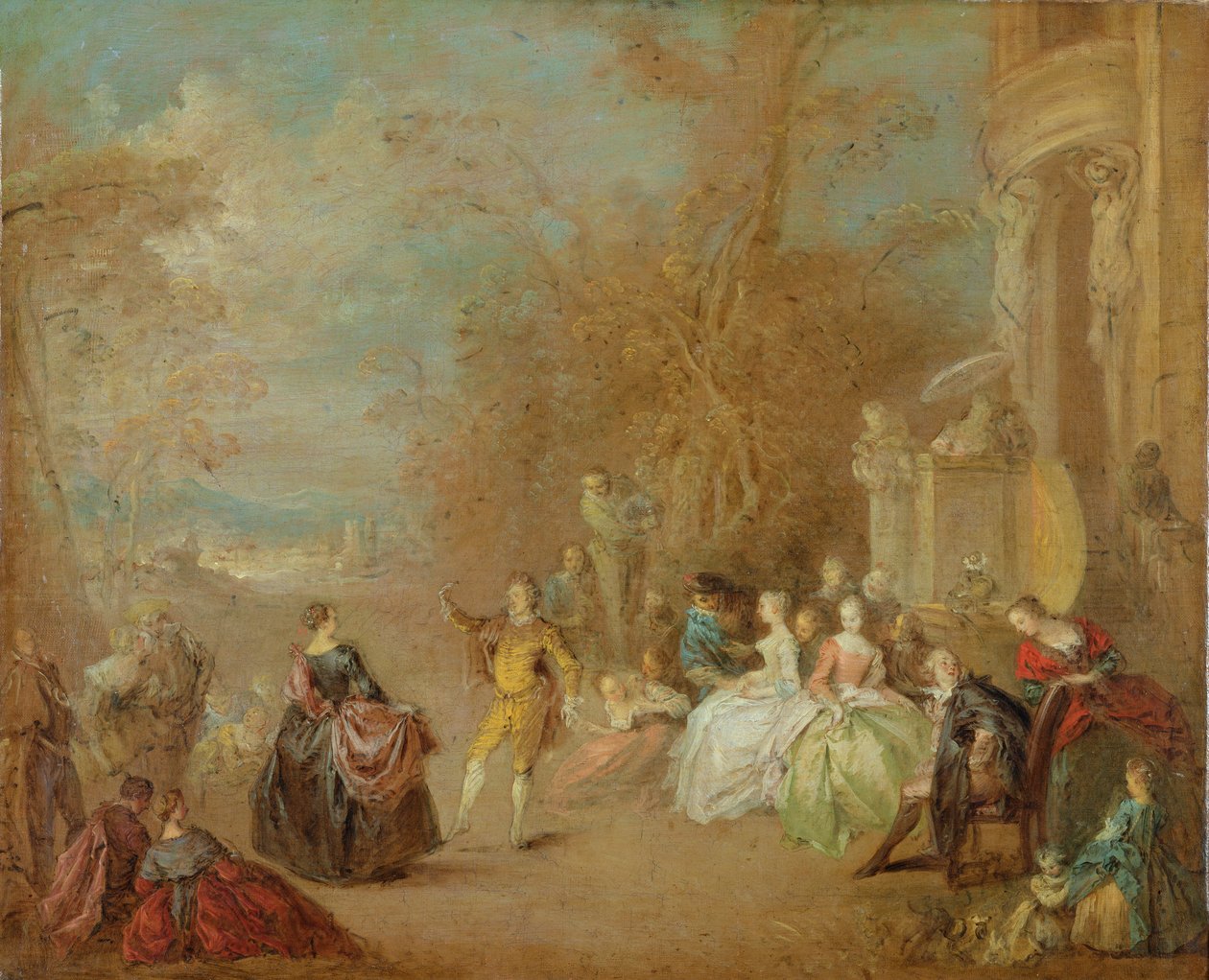 Der Bauerntanz von Jean Baptiste Joseph Pater