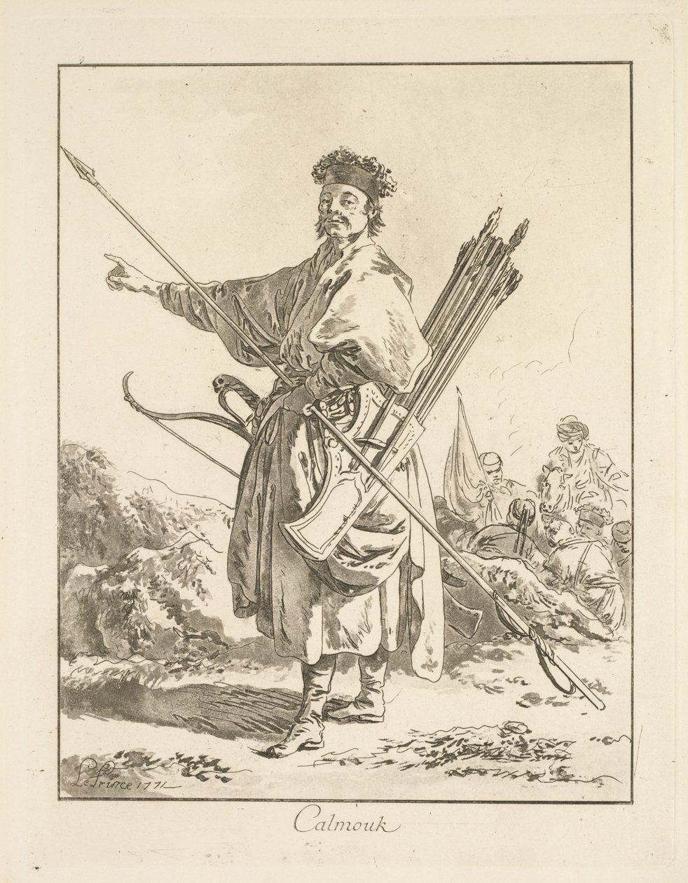 Calmouk von Jean Baptiste Le Prince