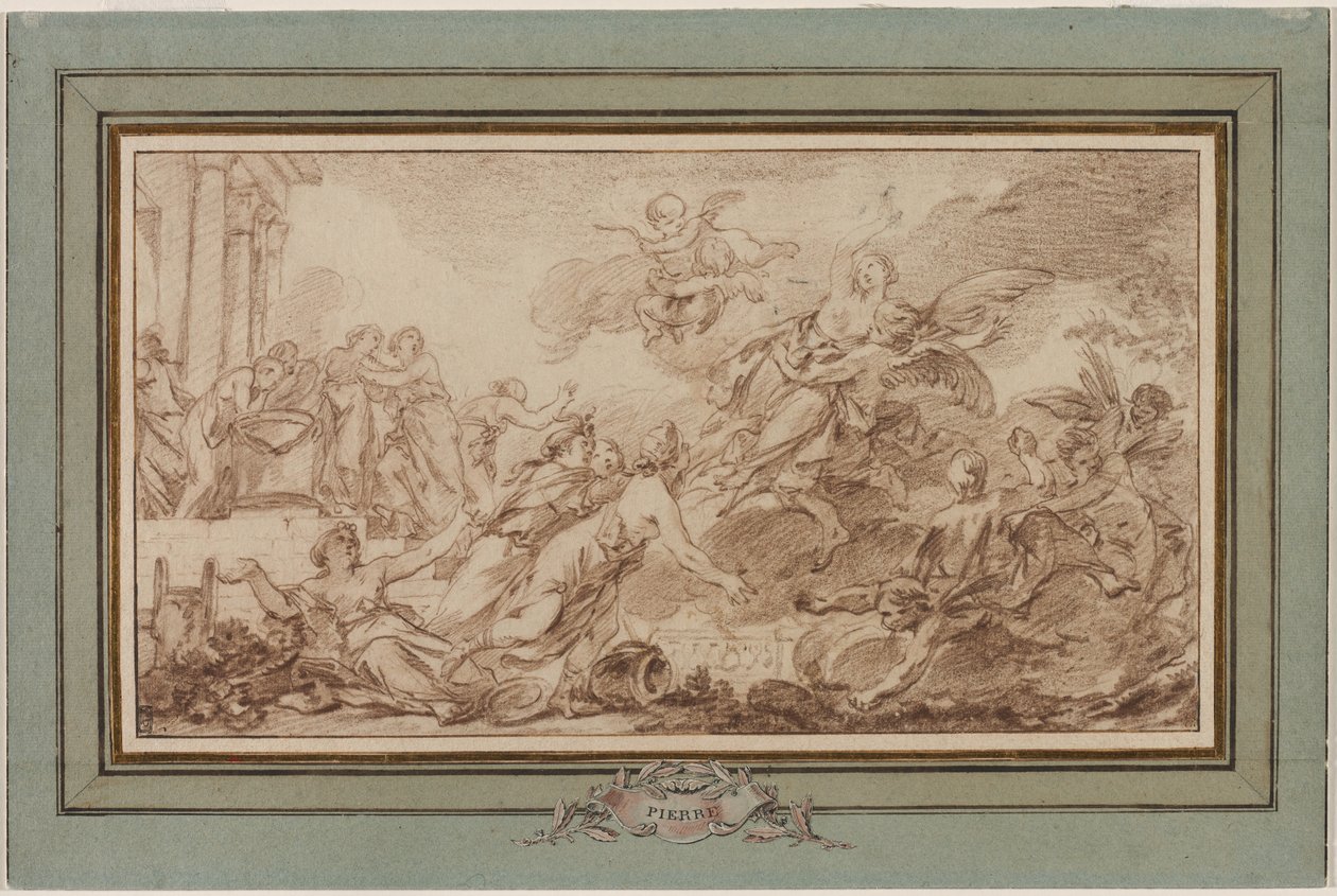 Boreas entführt Oreithyia von Jean Baptiste Marie Pierre