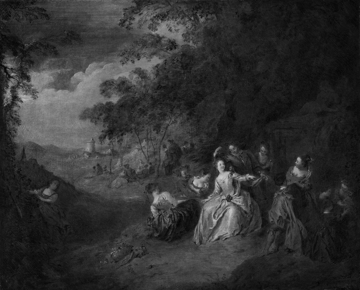 Liebe im Freien von Jean Baptiste Pater
