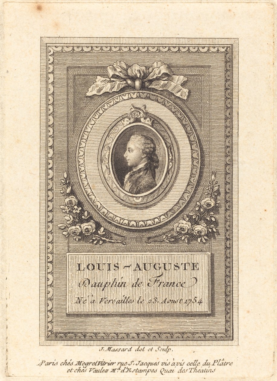 Louis-Auguste, Dauphin von Frankreich von Jean Baptiste Raphael Urbain Massard