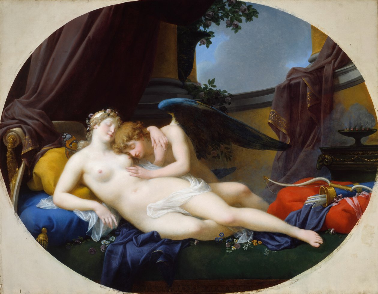 Amor und Psyche, 1828 von Jean Baptiste Regnault