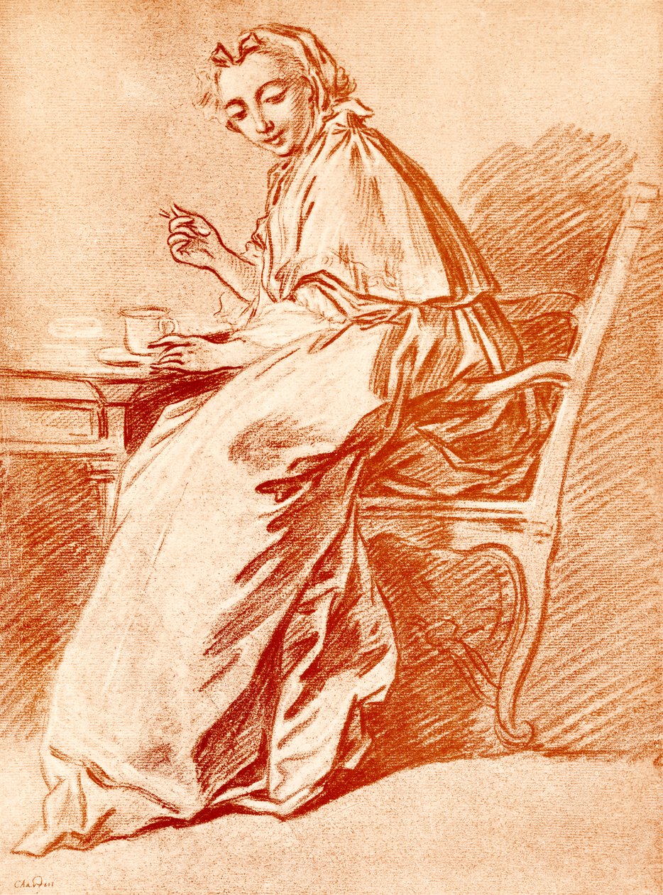 Dame beim Frühstück von Jean Baptiste Simeon Chardin