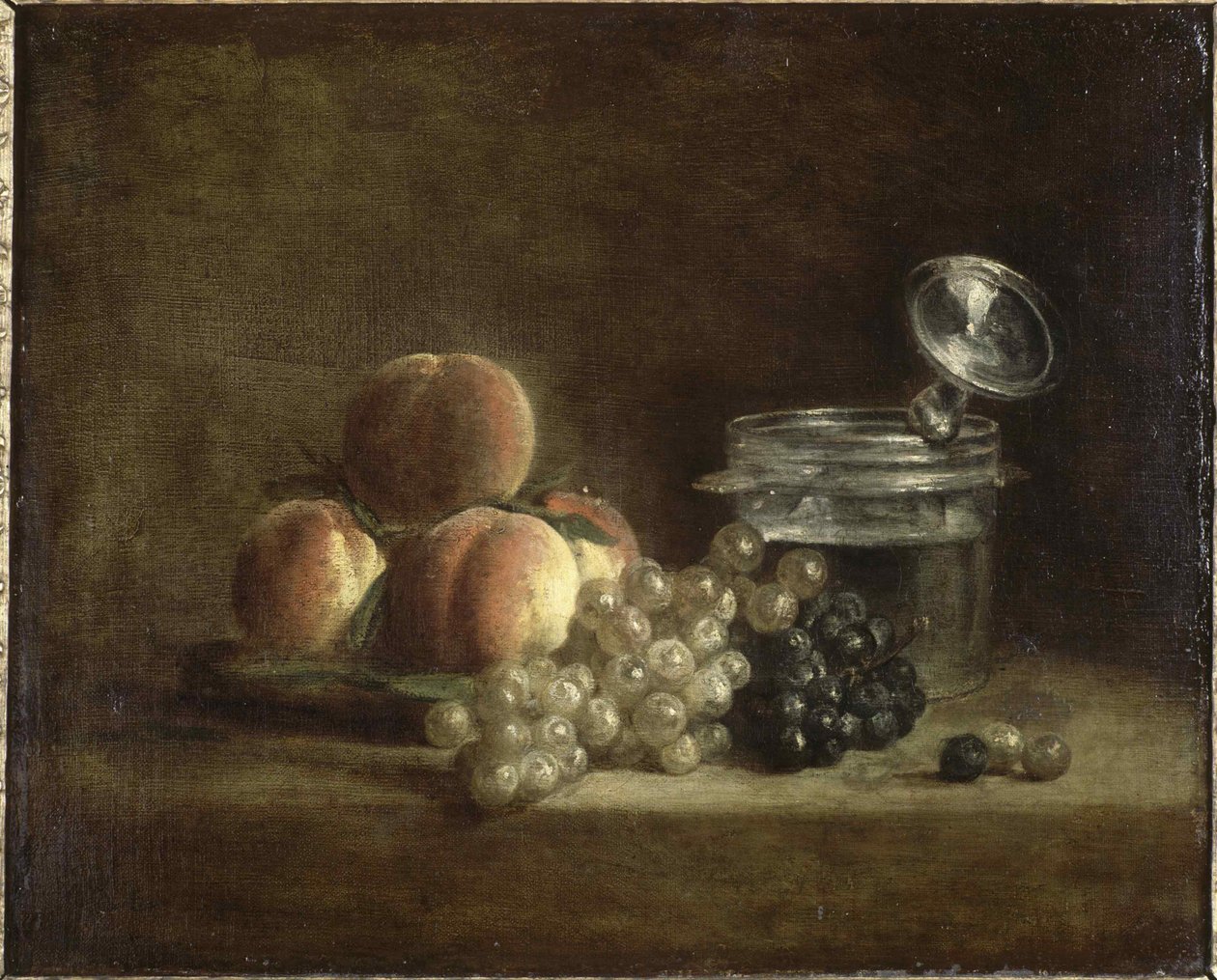 Pfirsiche und Trauben von Jean Baptiste Simeon Chardin