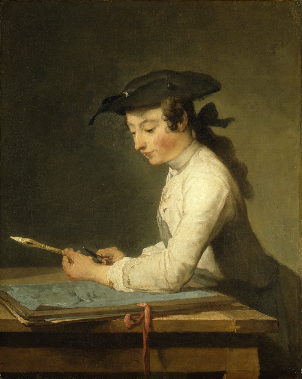 Der Zeichner von Jean Baptiste Simeon Chardin