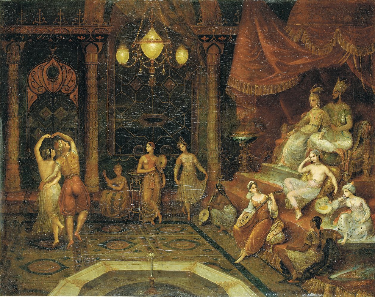 Den Sultan unterhalten von Jean Baptiste Vanmour