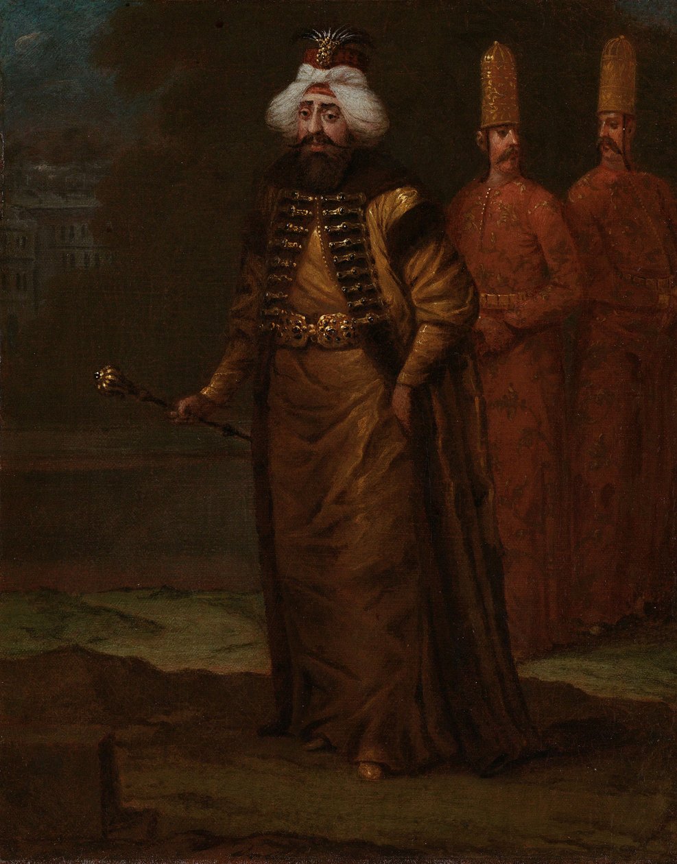 Sultan Ahmed III., ca. 1727-30 von Jean Baptiste Vanmour