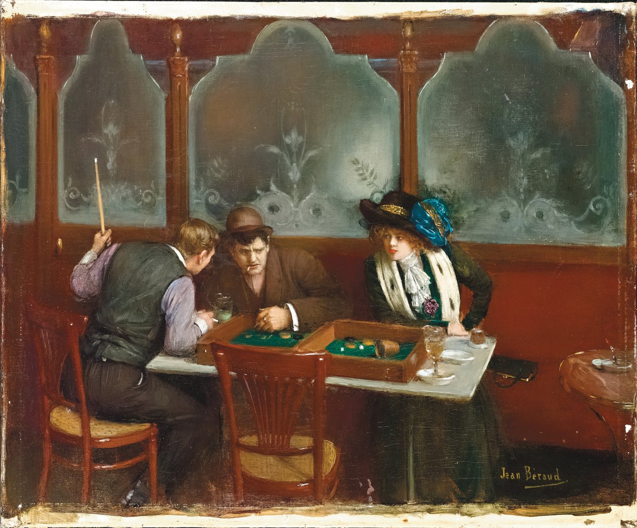 Im Café, 1909 von Jean Beraud