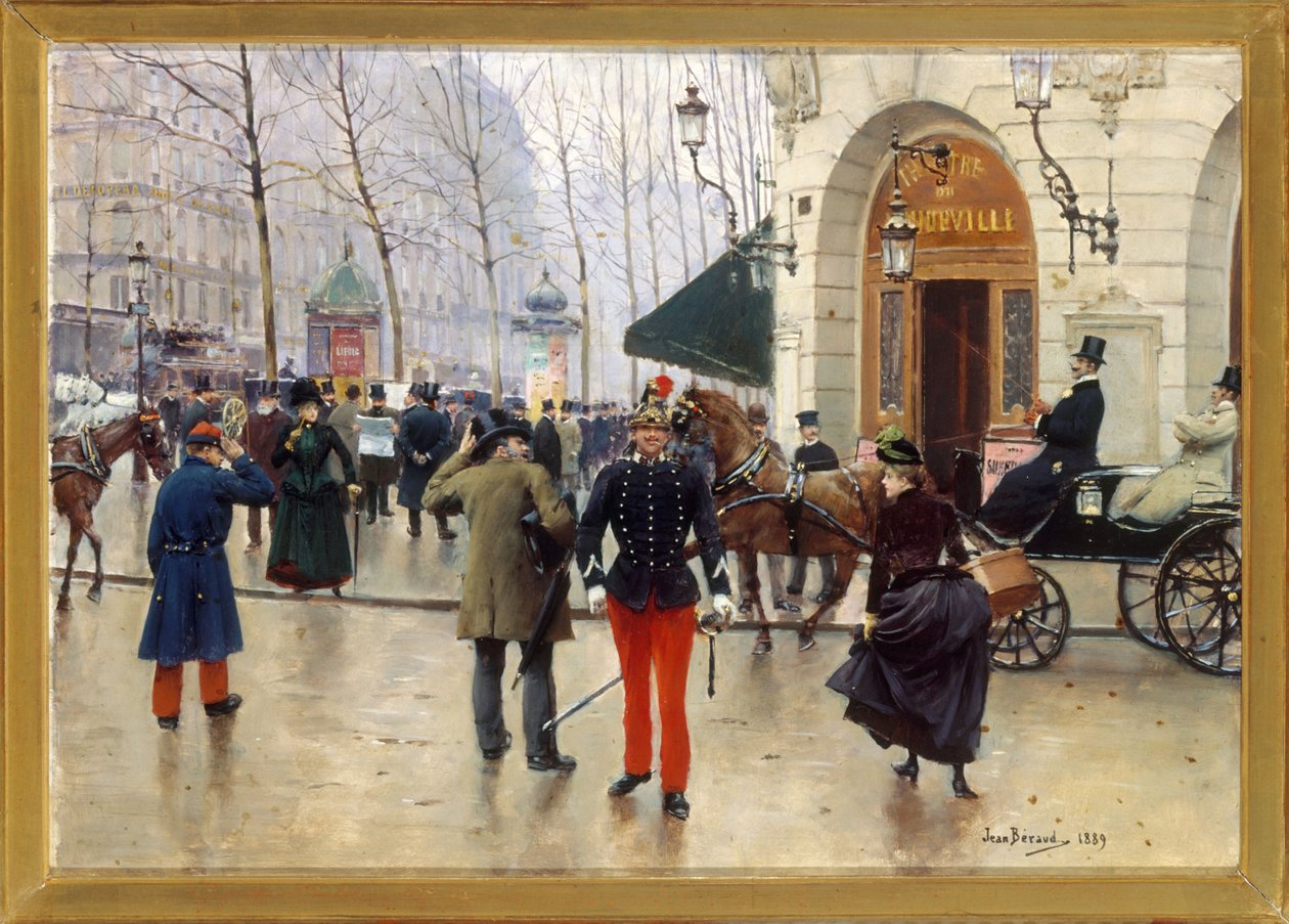 Das Vaudeville-Theater von Jean Beraud