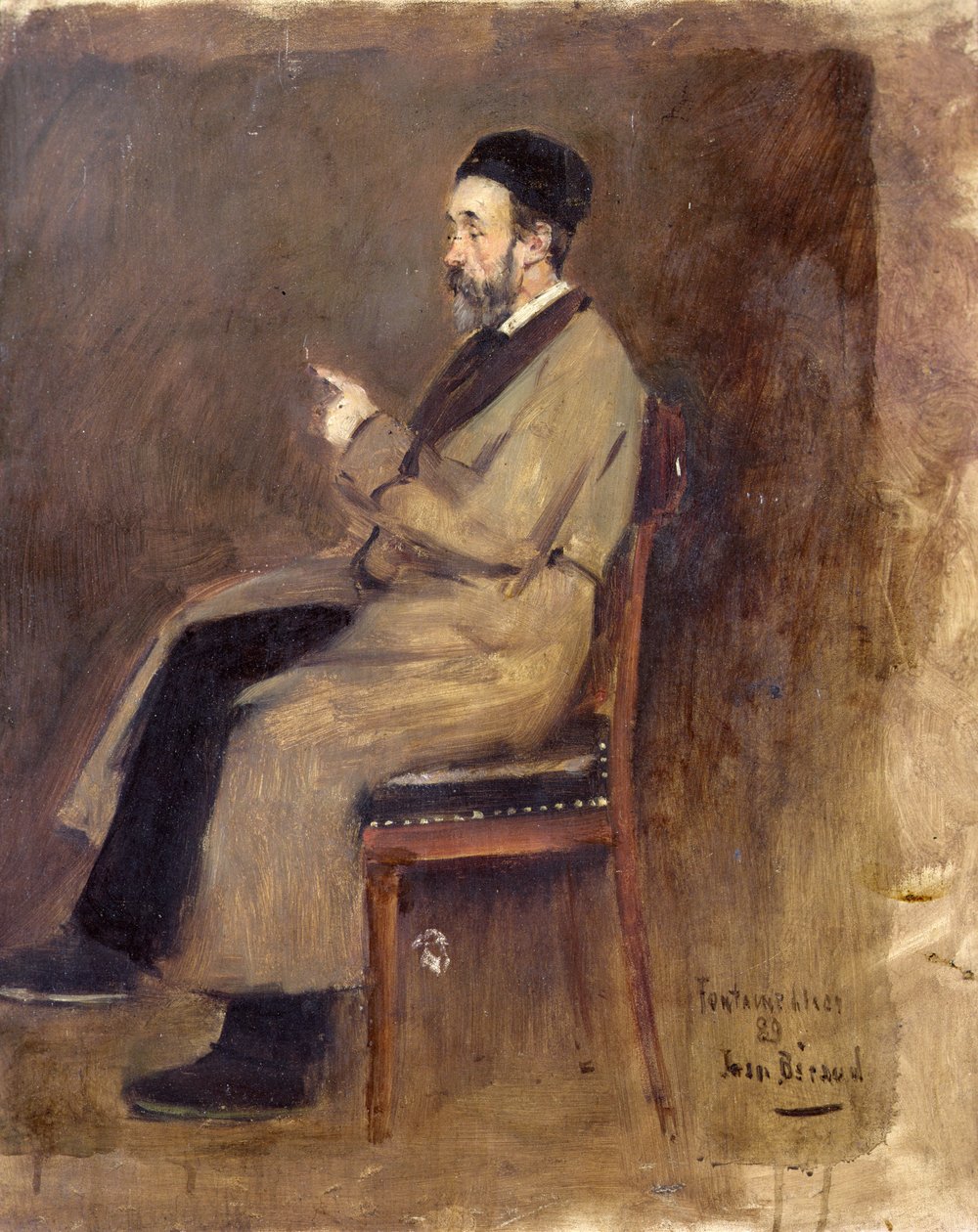 Porträt von J. J. Weiss (1827-1891) von Jean Beraud