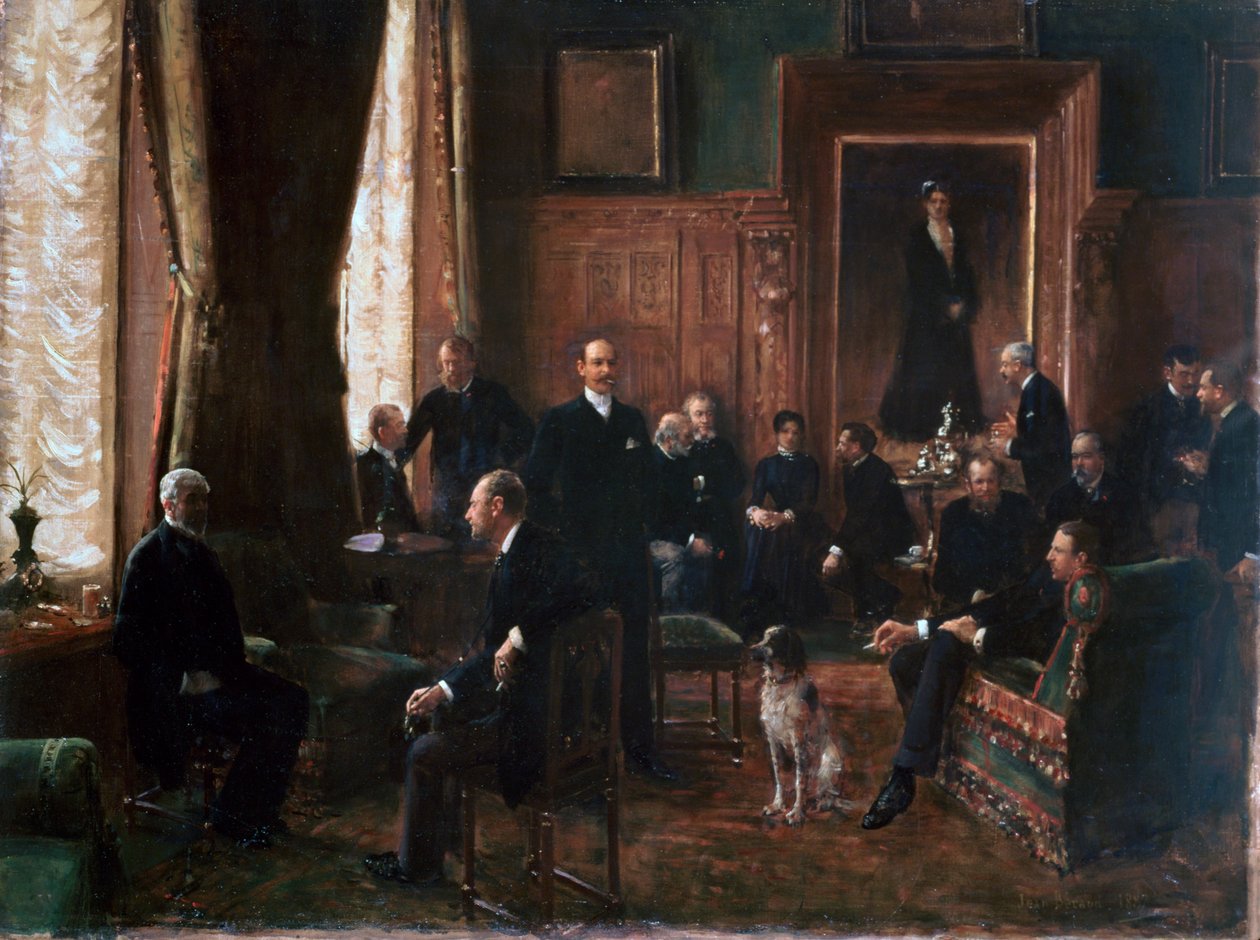 Der Salon der Gräfin Potocka, 1887 von Jean Beraud