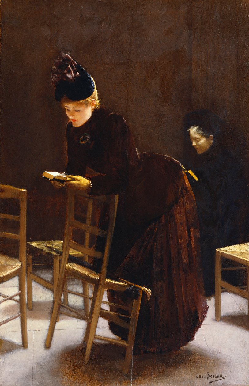Frau beim Gebet von Jean Beraud
