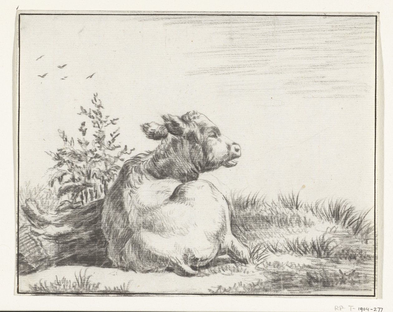 Liegende Kuh, von hinten von Jean Bernard