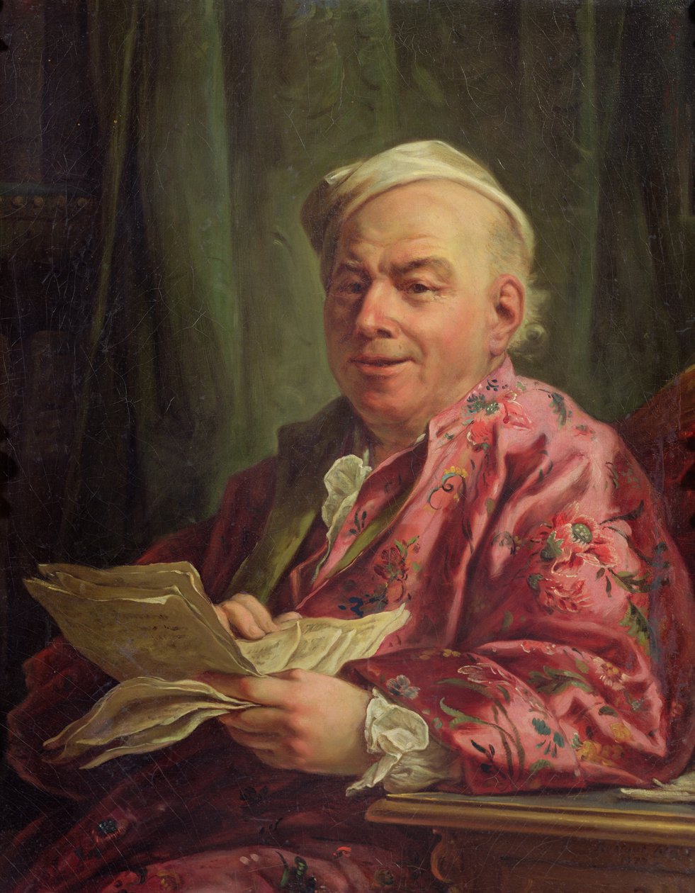 Porträt eines Mannes von Jean Bernard Restout