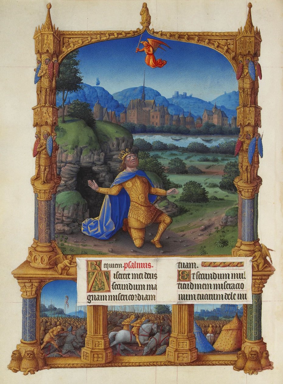 Die Buße Davids, Psalm 51 von Jean Colombe
