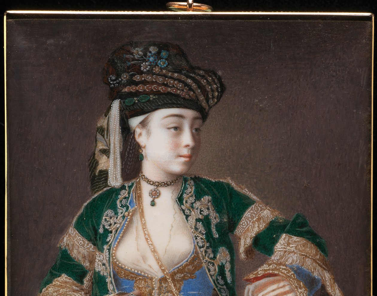 Laura Tarsi, "Eine griechische Dame", 1745-1749 von Jean Étienne Liotard
