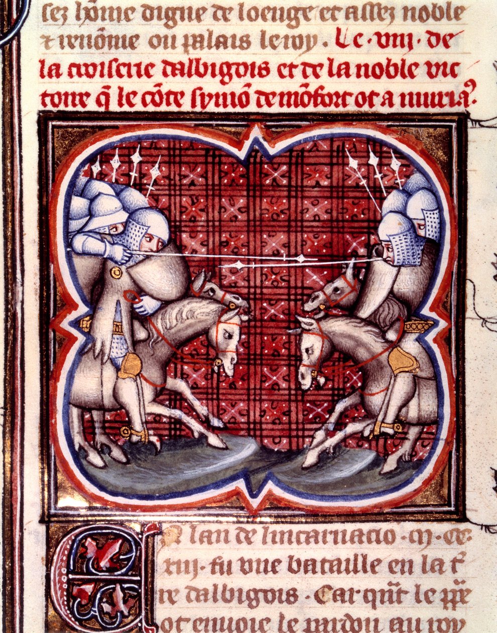 Schlacht von Muret (12. September) von Jean Fouquet