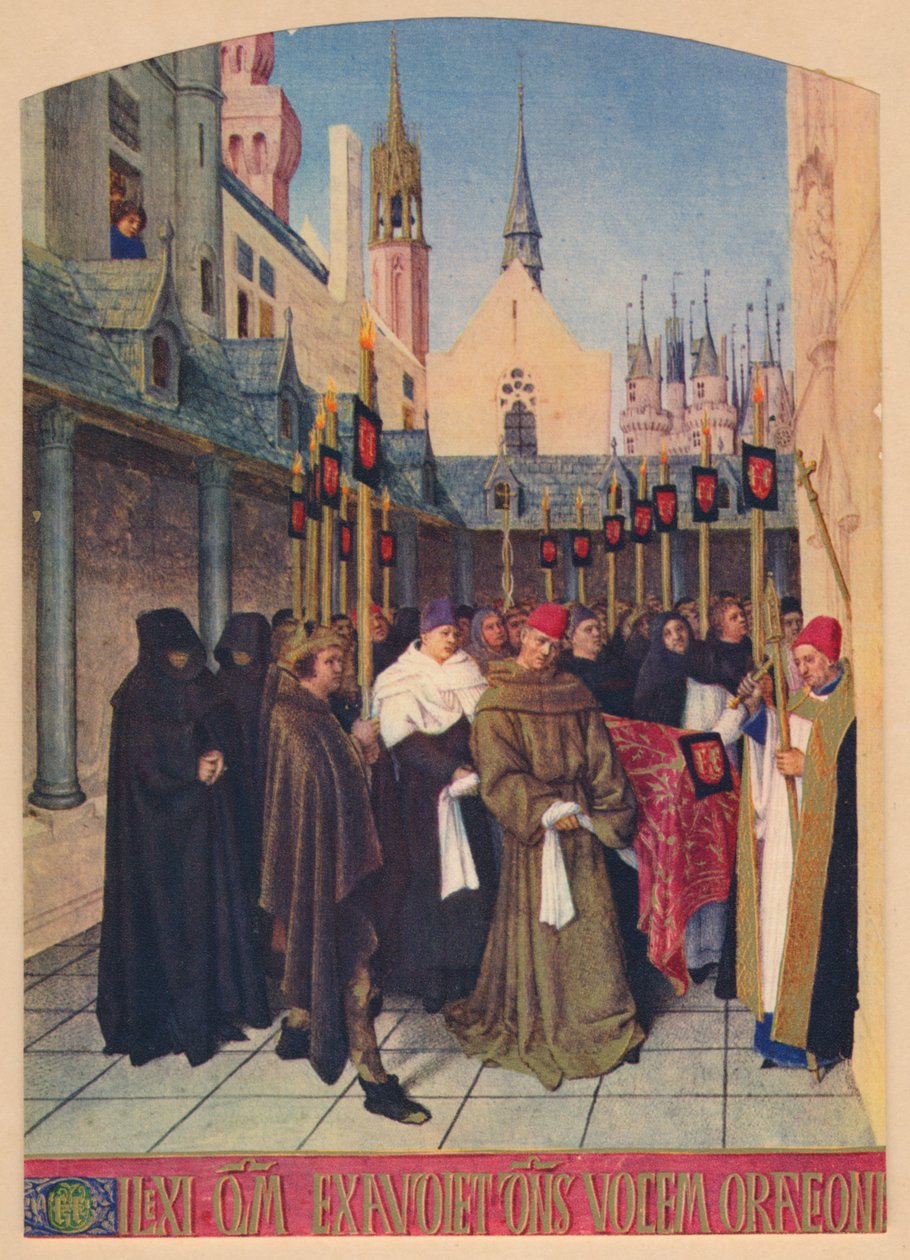 Das Begräbnis von Etienne Chevalier, ca. 1455, 1939 von Jean Fouquet