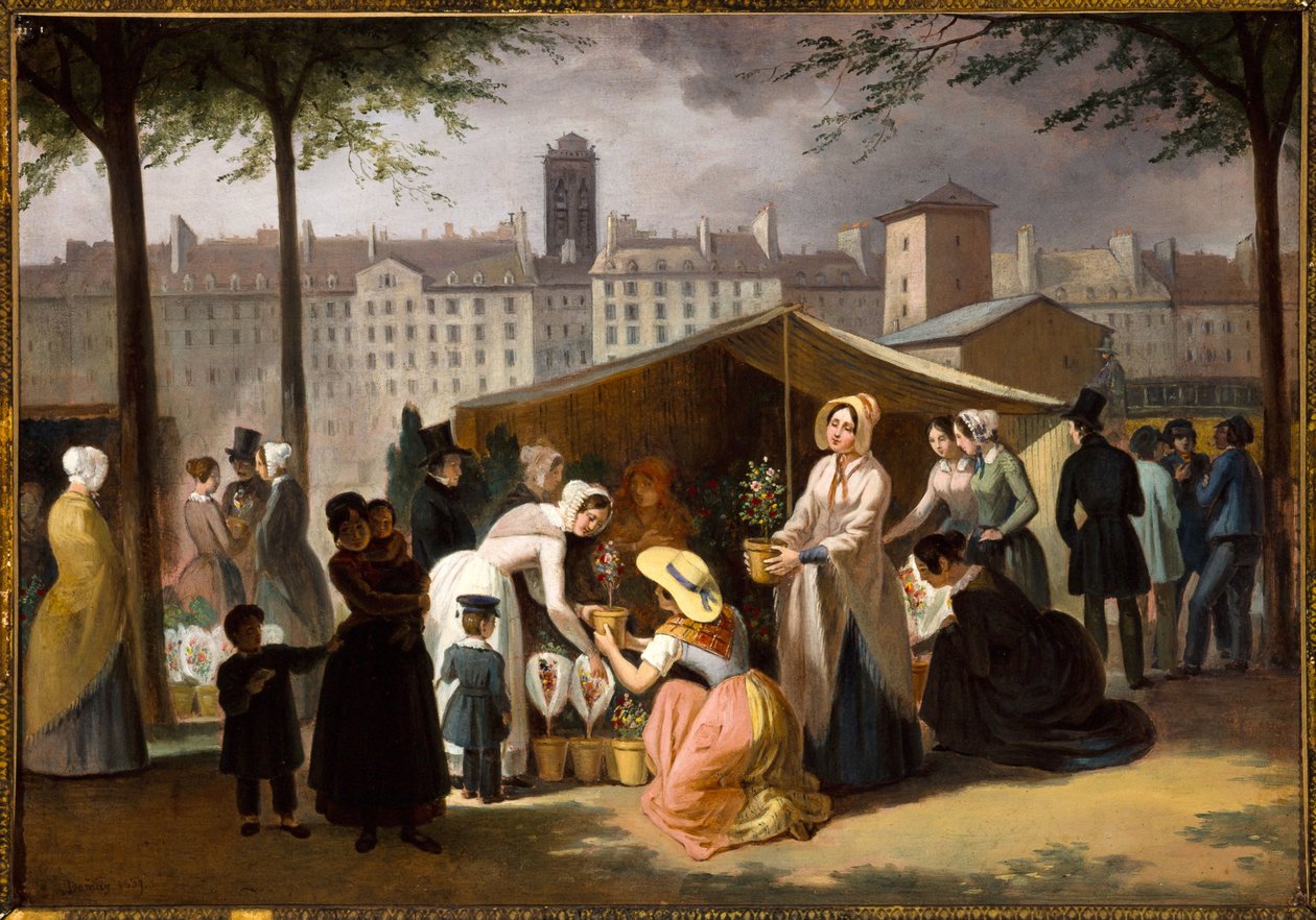 Der Blumenmarkt von Jean Francois Demay