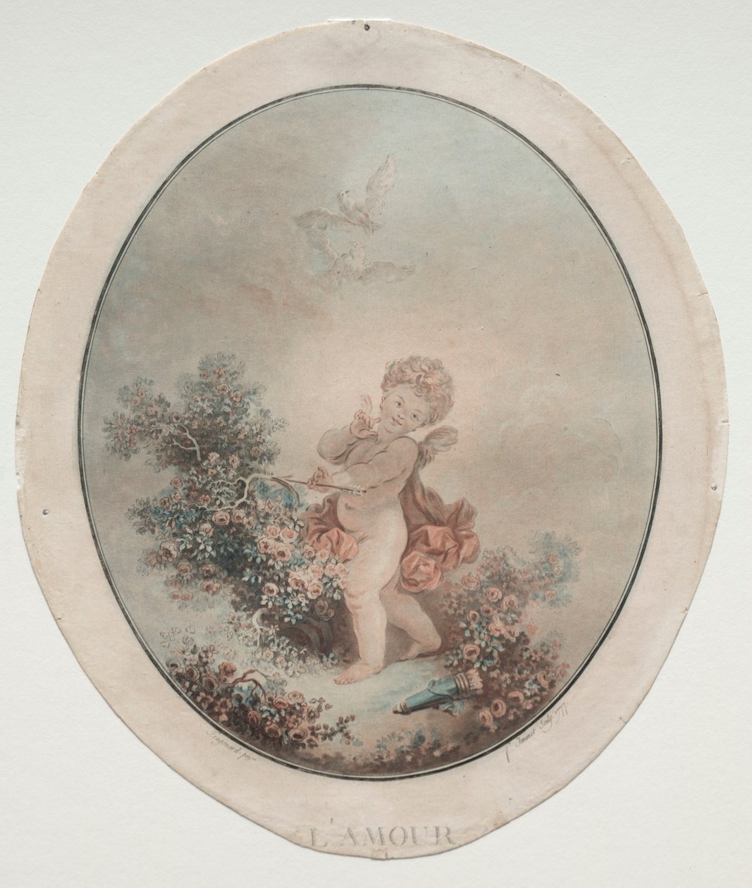 Amor, 1777 von Jean Francois Janinet