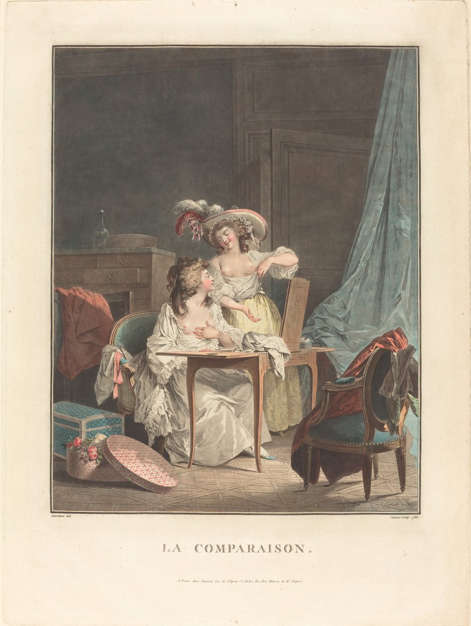 Der Vergleich, 1786 von Jean Francois Janinet