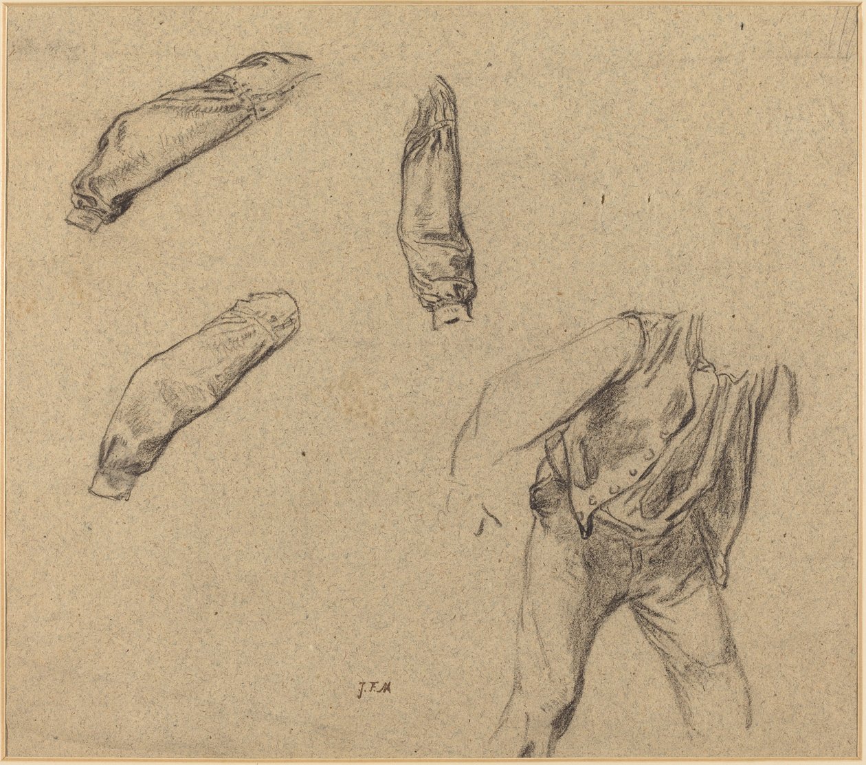 Kostümstudien von Jean Francois Millet