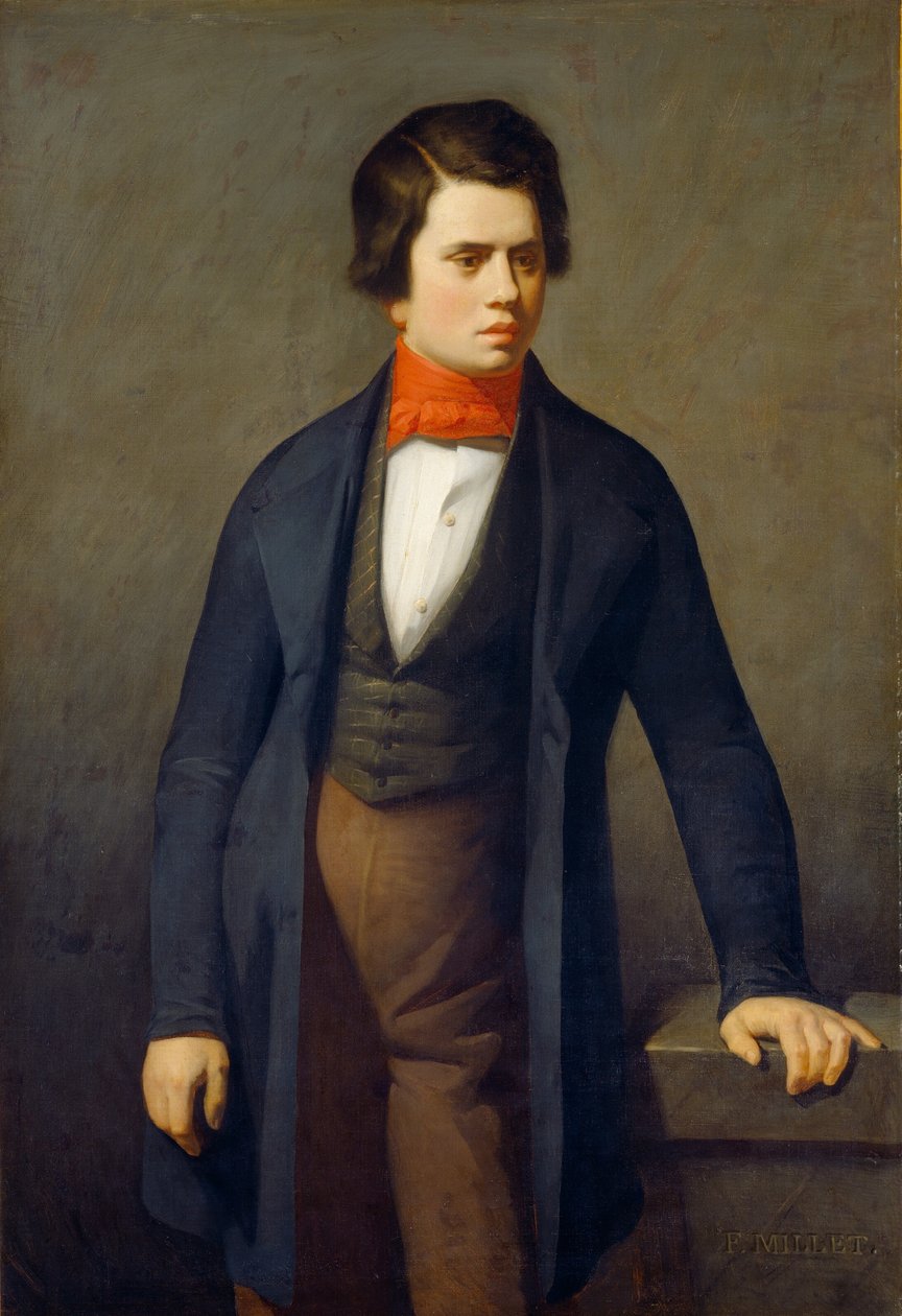 Leconte de Lisle, ca. 1840-1841 von Jean Francois Millet