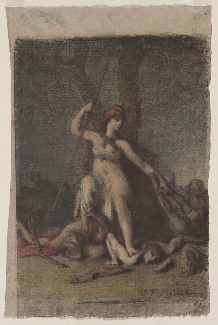 Freiheit, wahrscheinlich 1848 von Jean Francois Millet