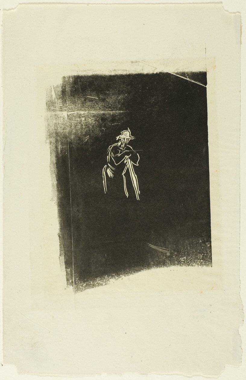 Mann, der sich auf seinem Spaten ausruht von Jean Francois Millet