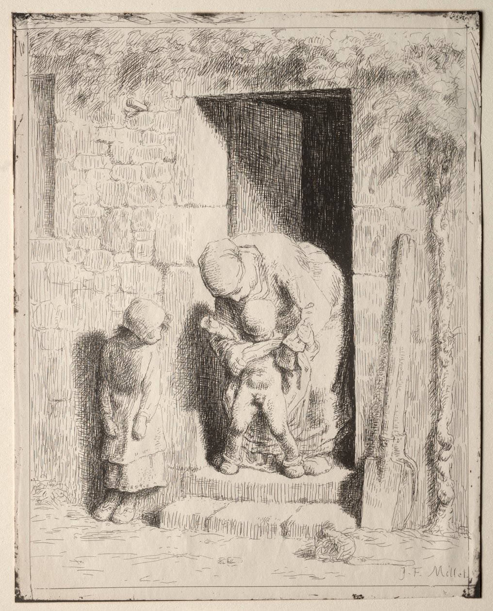 Mütterliche Vorsicht von Jean Francois Millet