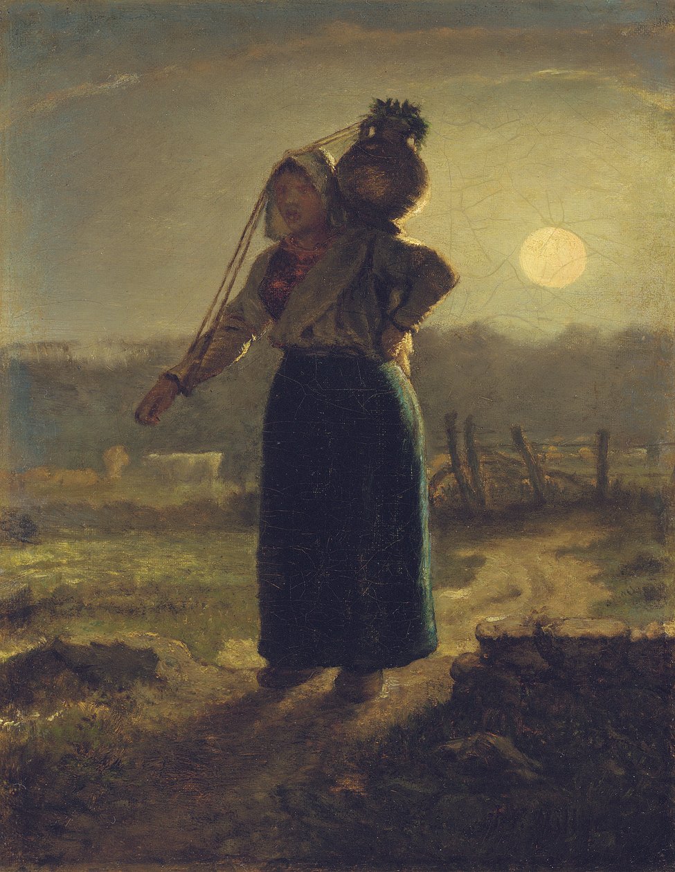 Normannische Milchmagd, 1853-54 von Jean Francois Millet