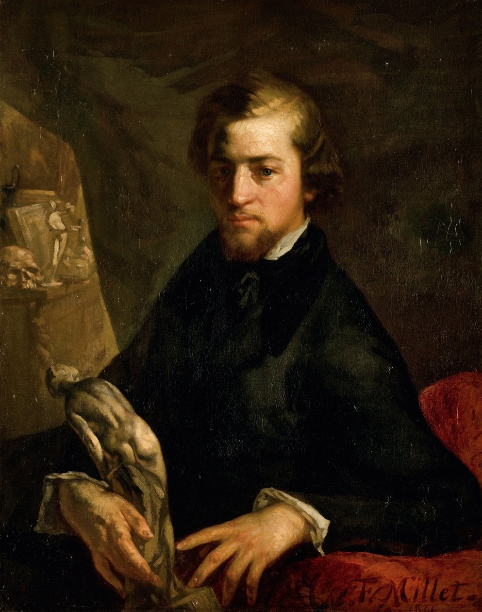 Porträt von Charles-André Langevin von Jean Francois Millet