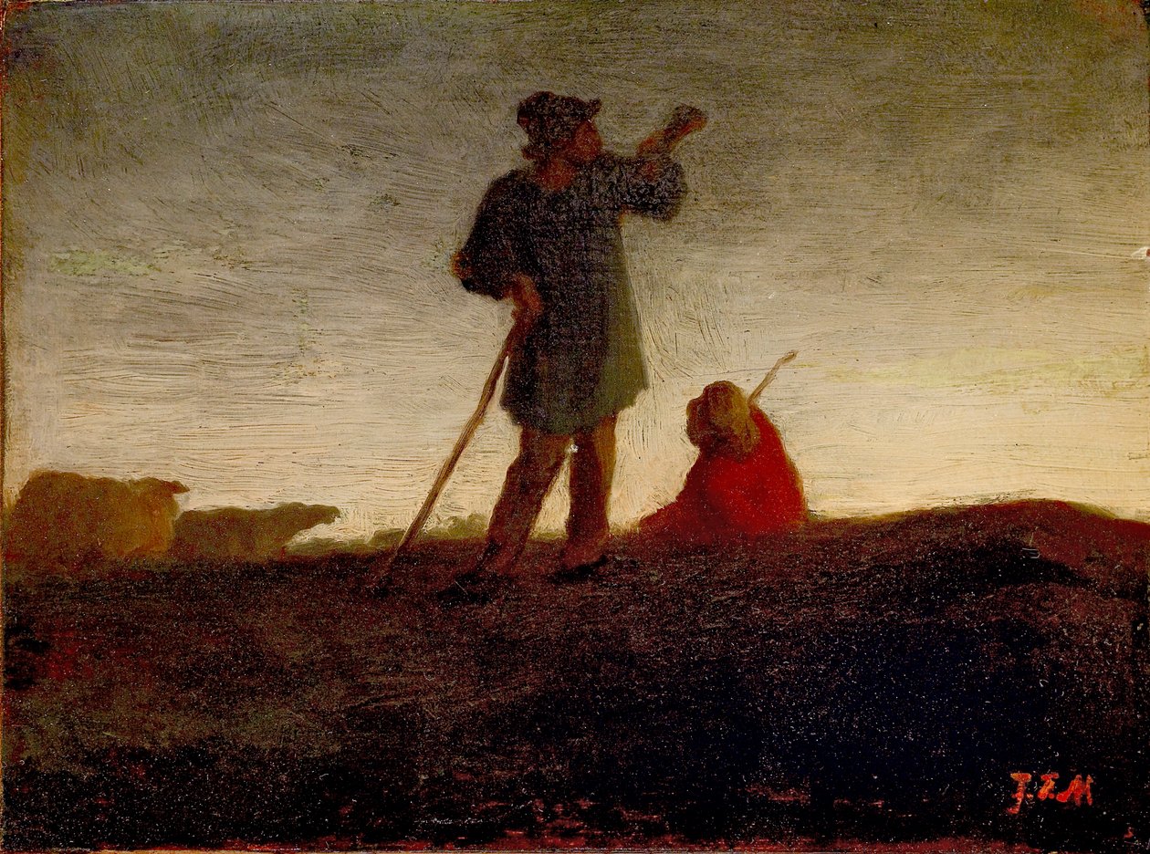 Die Herde zurückrufen, 1866-1872 von Jean Francois Millet